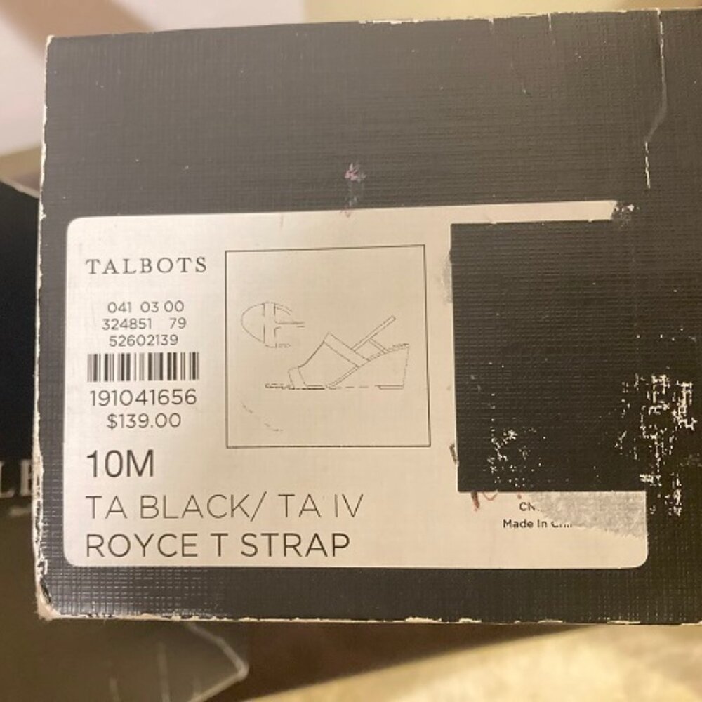 TALBOTS WOMEN'S ROYCE T STRAP SANDALS SIZE 10M - Picture 7 of 8